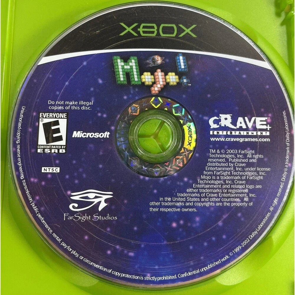 Mojo! Original Xbox 2003 Crave Entertainment Tested